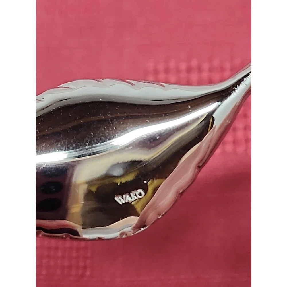 VTG Ginza Silver Cherry Paperweight/ Calligraphy Brush Holder NewOld Stock 1970s